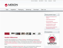 Tablet Screenshot of mekon.de